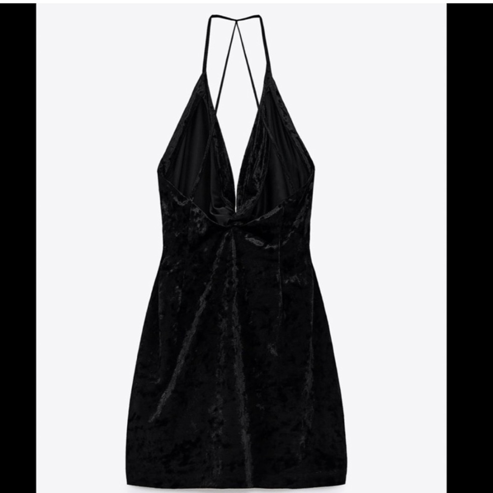 Zara Velvet Black Dress Large